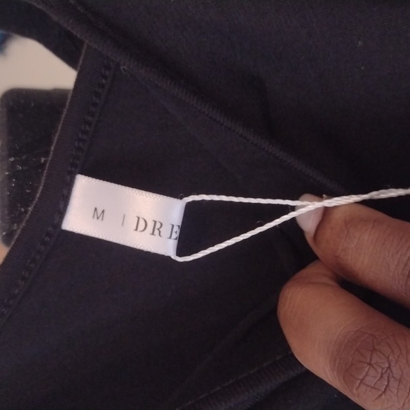 NWT Off the Shoulder Plaid Keyhole Dress - Picture 5 of 7